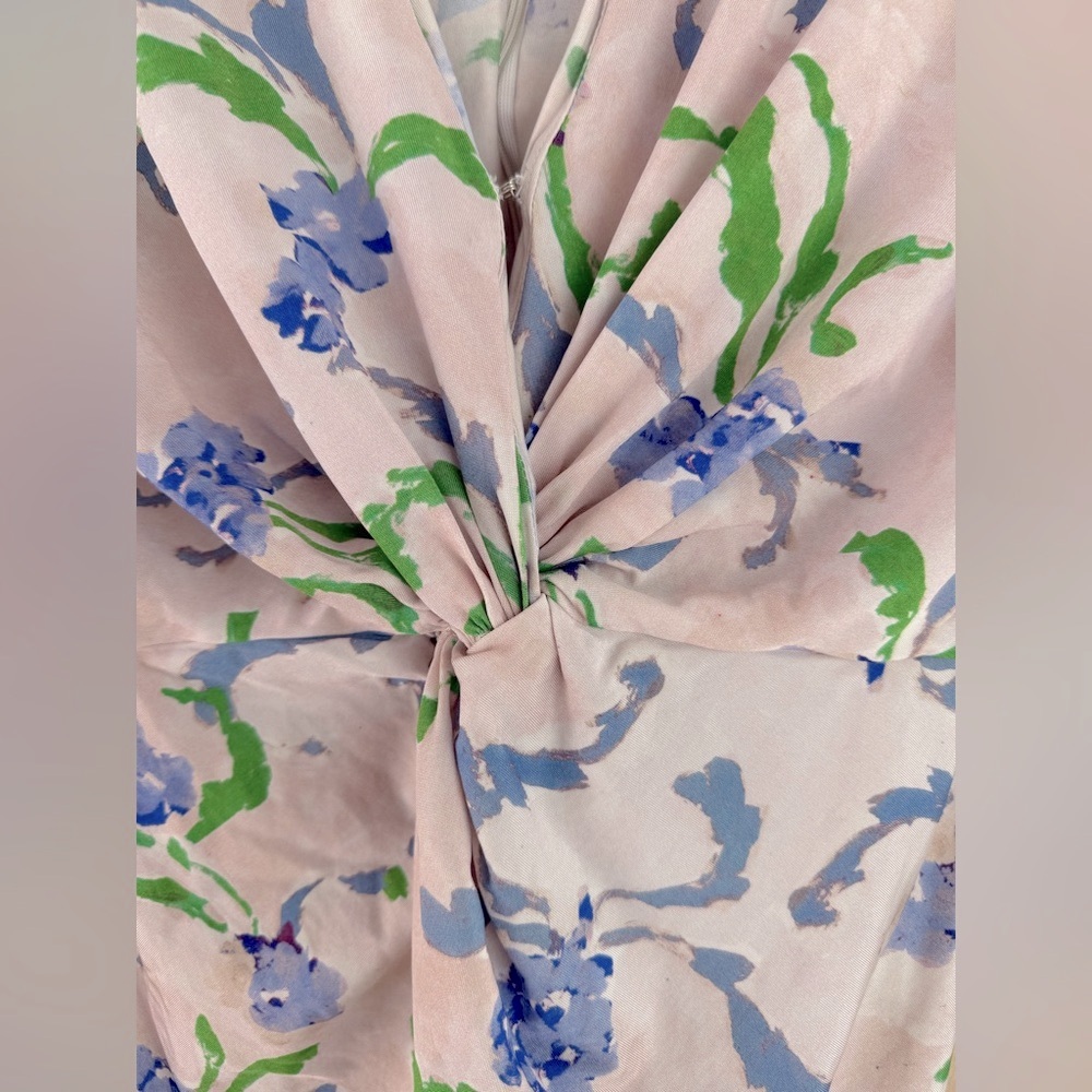 Prabal Gurung Collective Brushstroke Floral Midi Dress - Picture 9 of 12